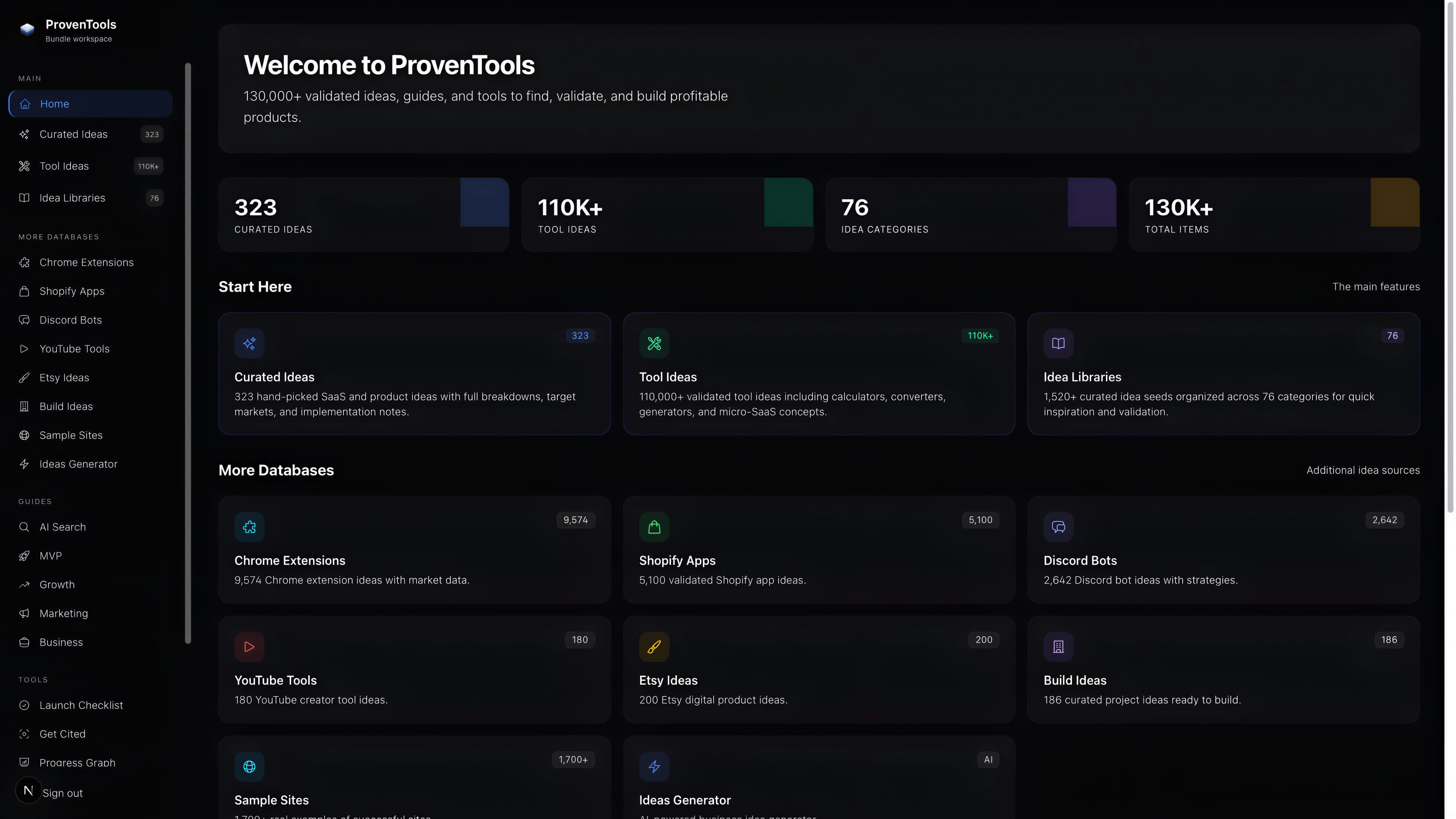 ProvenTools Dashboard